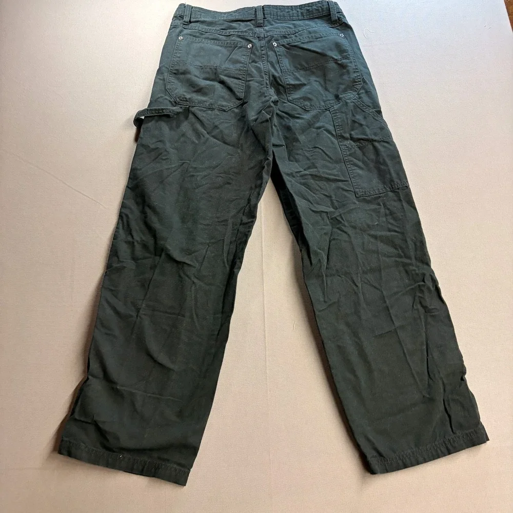 Wild Fable Womens Size 2 Black Wide Leg Cargo Utility Pants Y2K Relaxed Fit